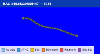 Quỹ đạo di chuyển của BÃO #1934330N05147 (1934)